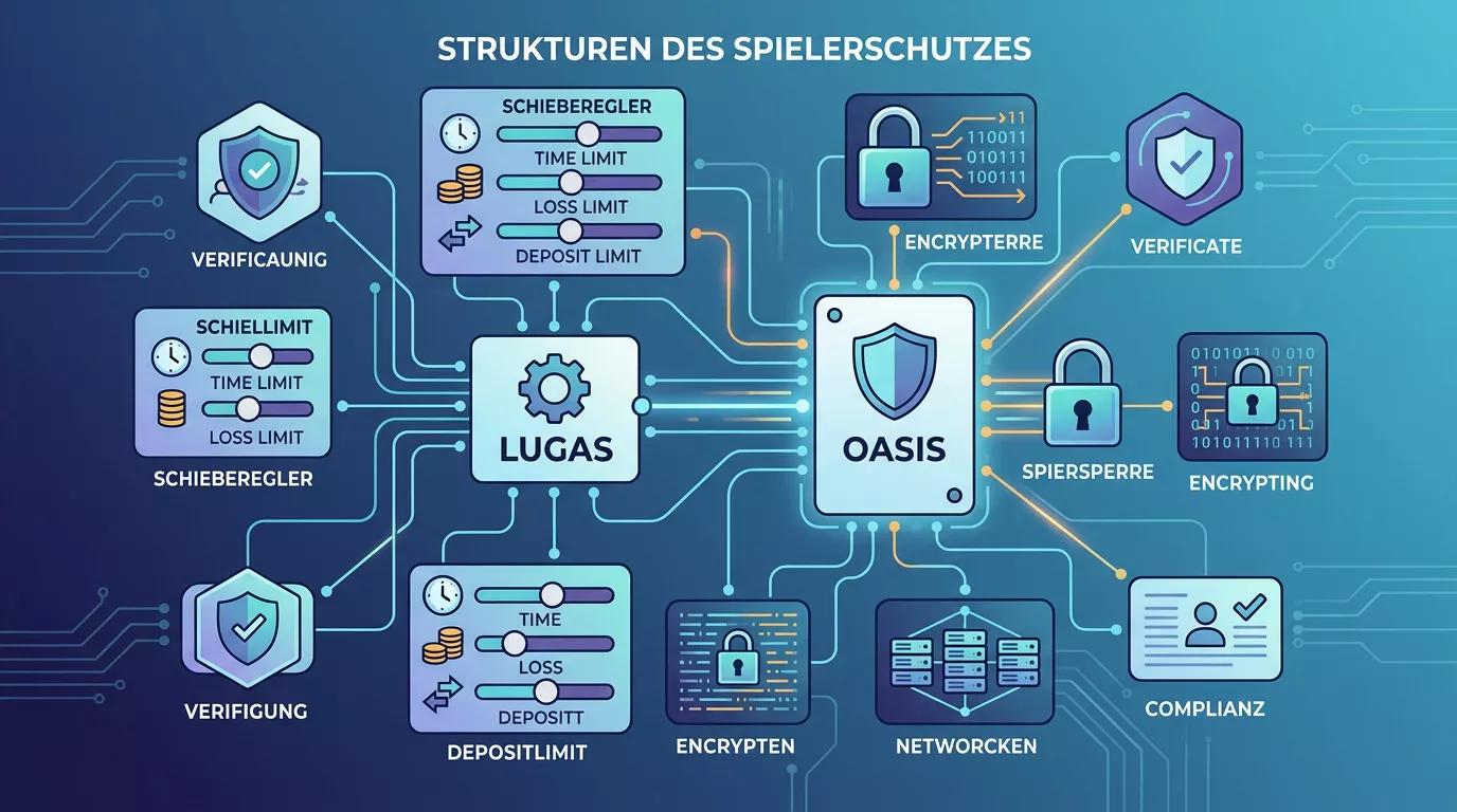 Abstrakte Darstellung von OASIS, LUGAS, Limits und Identifizierung
